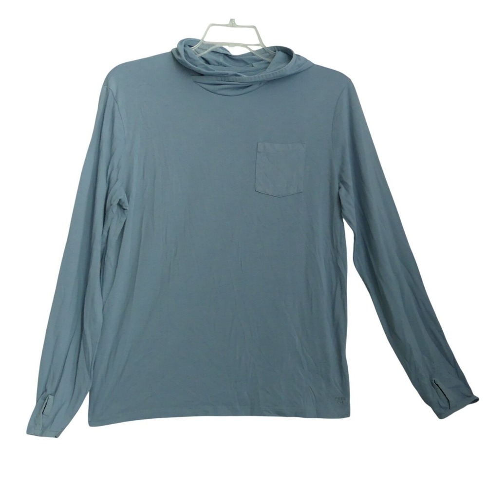 Free Fly Bamboo Lightweight Hoodie Mens Medium Blue Long Sleeve Pocket Pullover